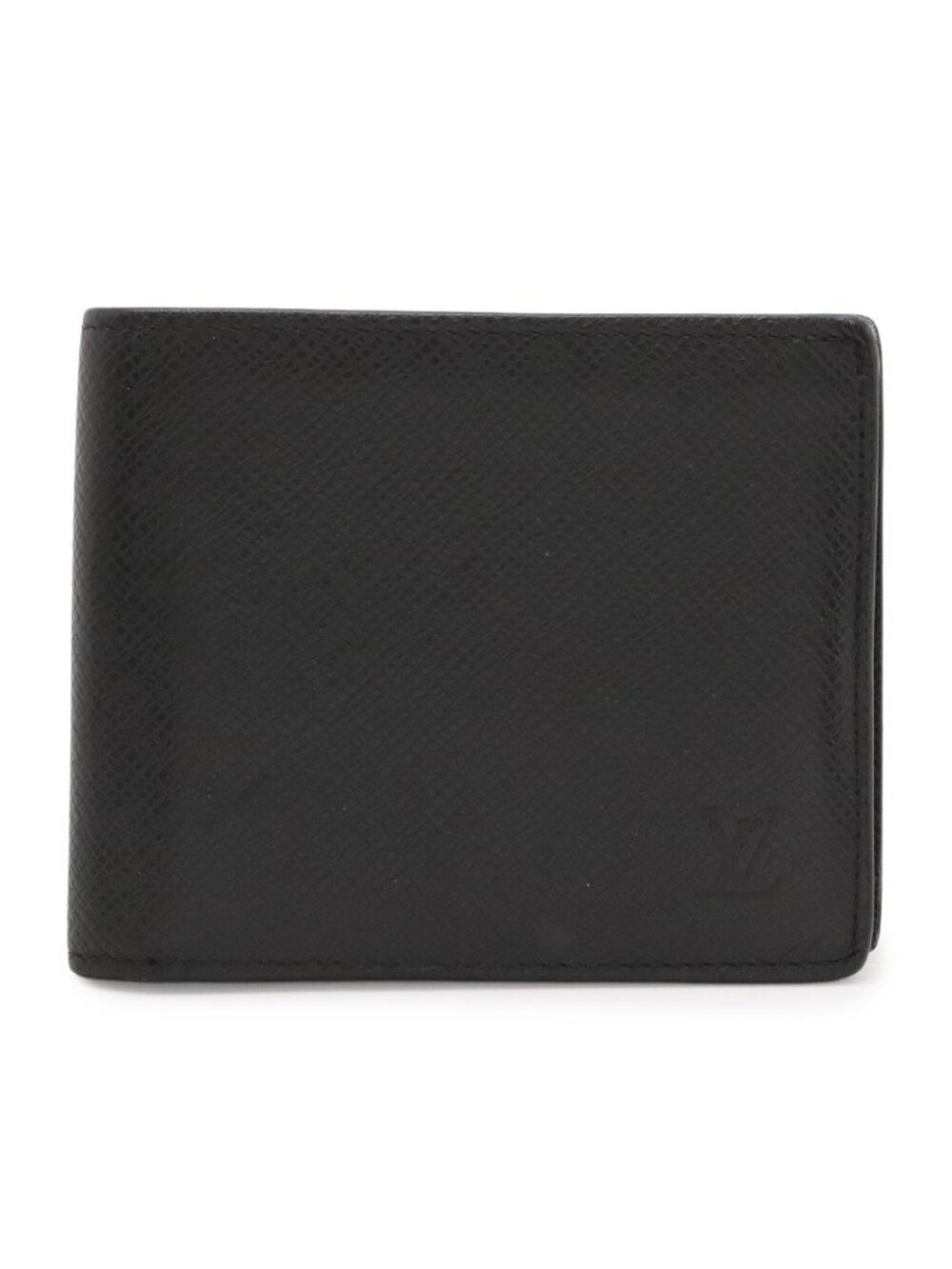 Louis Vuitton Taiga Portefeuille Marco NM Bifold Wallet Leather Noir Black